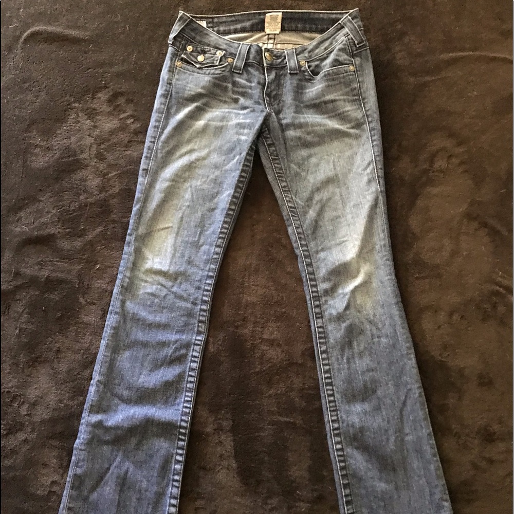 True Religion Size 27 - 34” inseam Skinny Jeans!